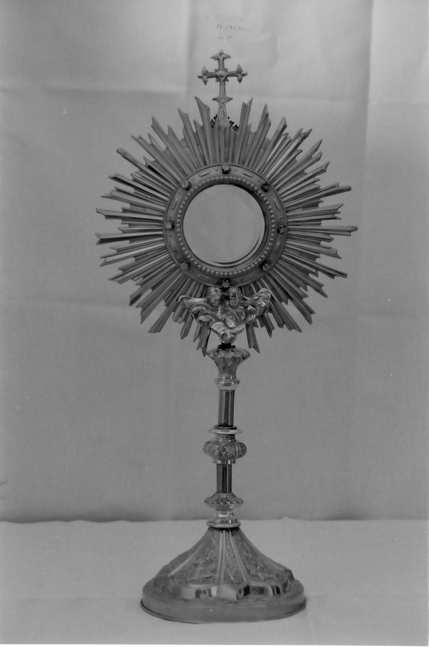 ostensorio, opera isolata - bottega Italia meridionale (sec. XIX)