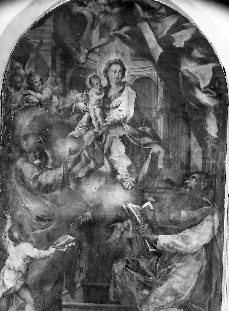 Madonna e Santi Pietro e Paolo (dipinto, opera isolata) di Ricciolino Giulio (sec. XVIII)