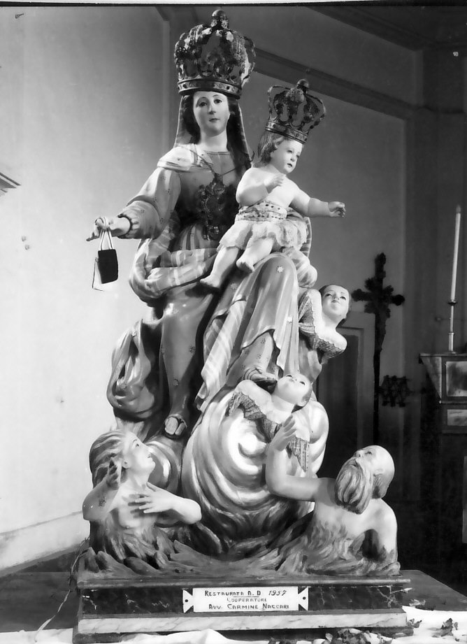 Madonna del Carmelo (statua, opera isolata) - bottega calabrese (sec. XIX)