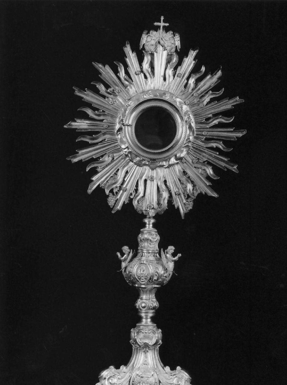 ostensorio - a raggiera - bottega calabrese (sec. XX)