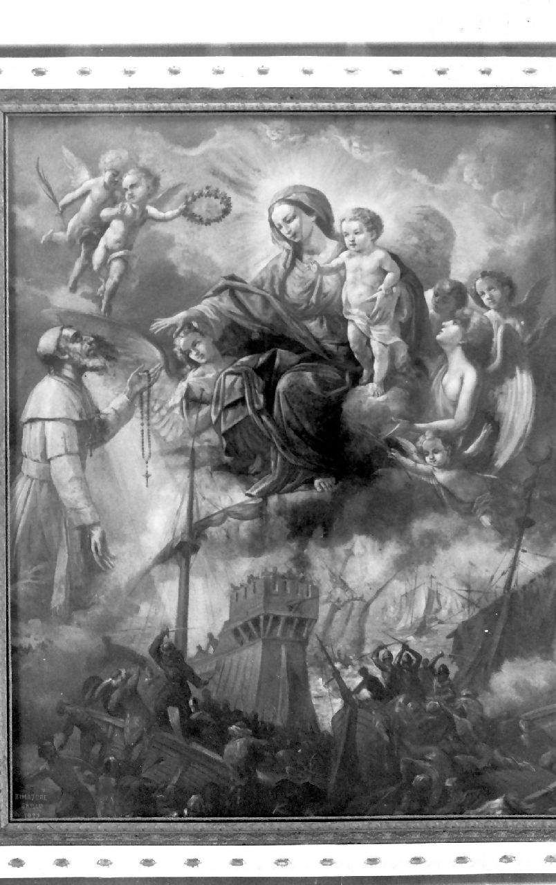 Madonna del Rosario (dipinto) di Zimatore Carmelo, Grillo Diego Antonio (sec. XX)
