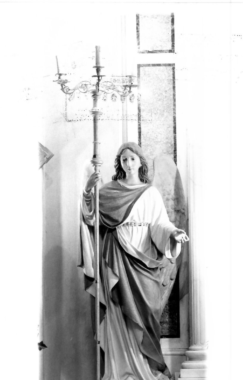 candelabro - a statua, serie di Malecore Giuseppe (sec. XX)