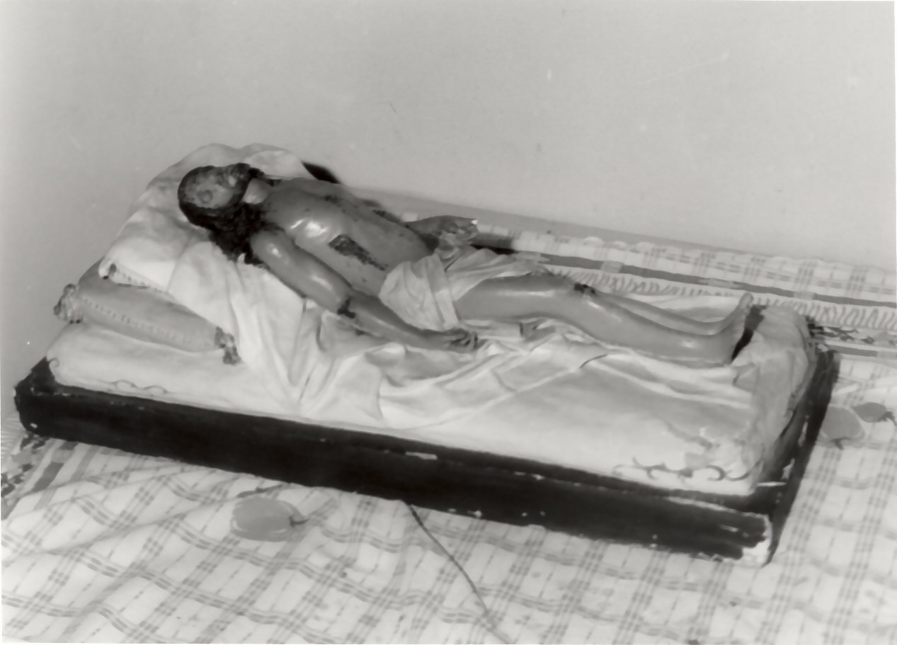 Cristo morto (scultura, opera isolata) - bottega Italia meridionale (sec. XX)