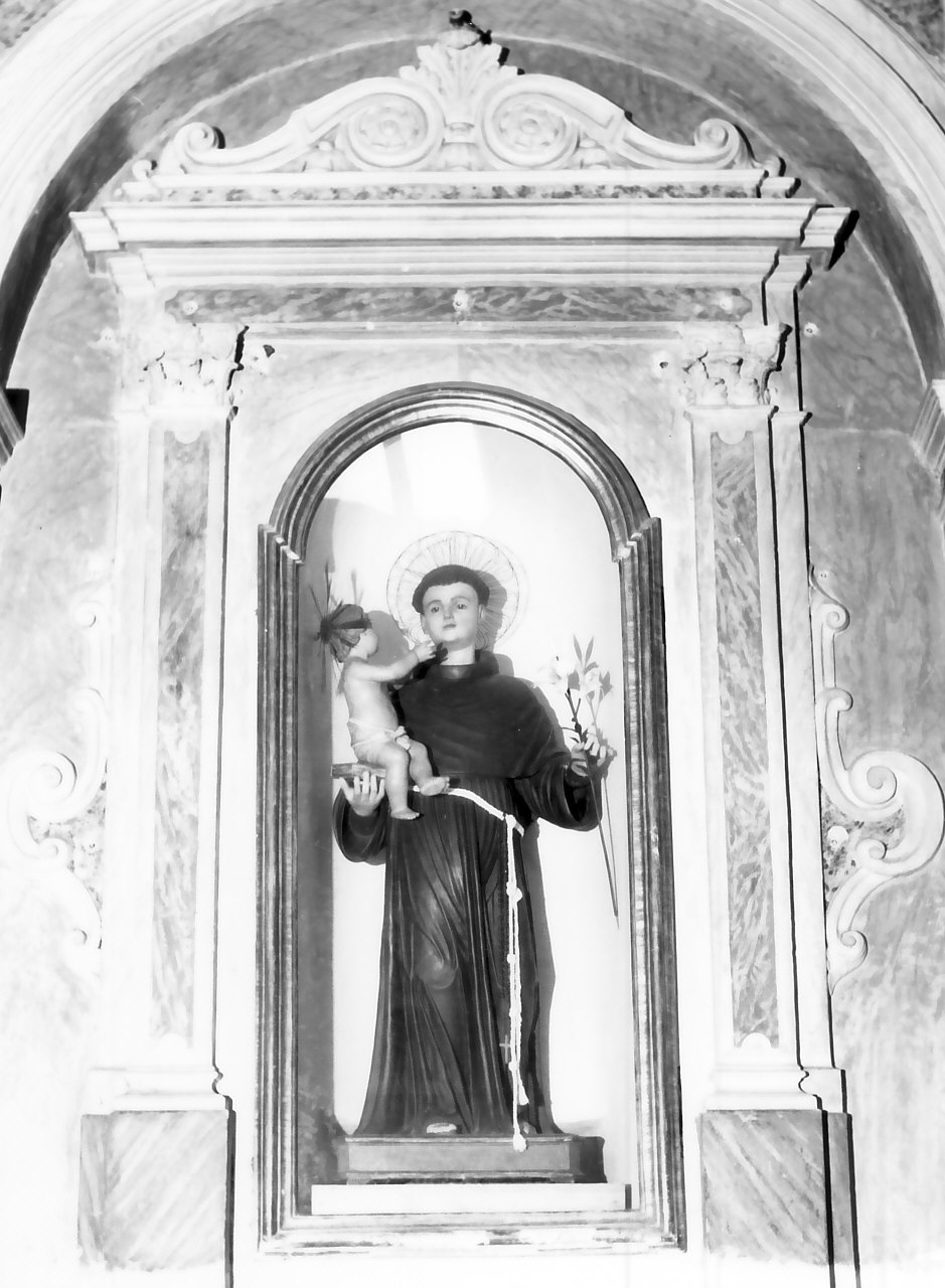 Sant'Antonio da Padova (statua, opera isolata) - bottega calabrese (sec. XVIII)