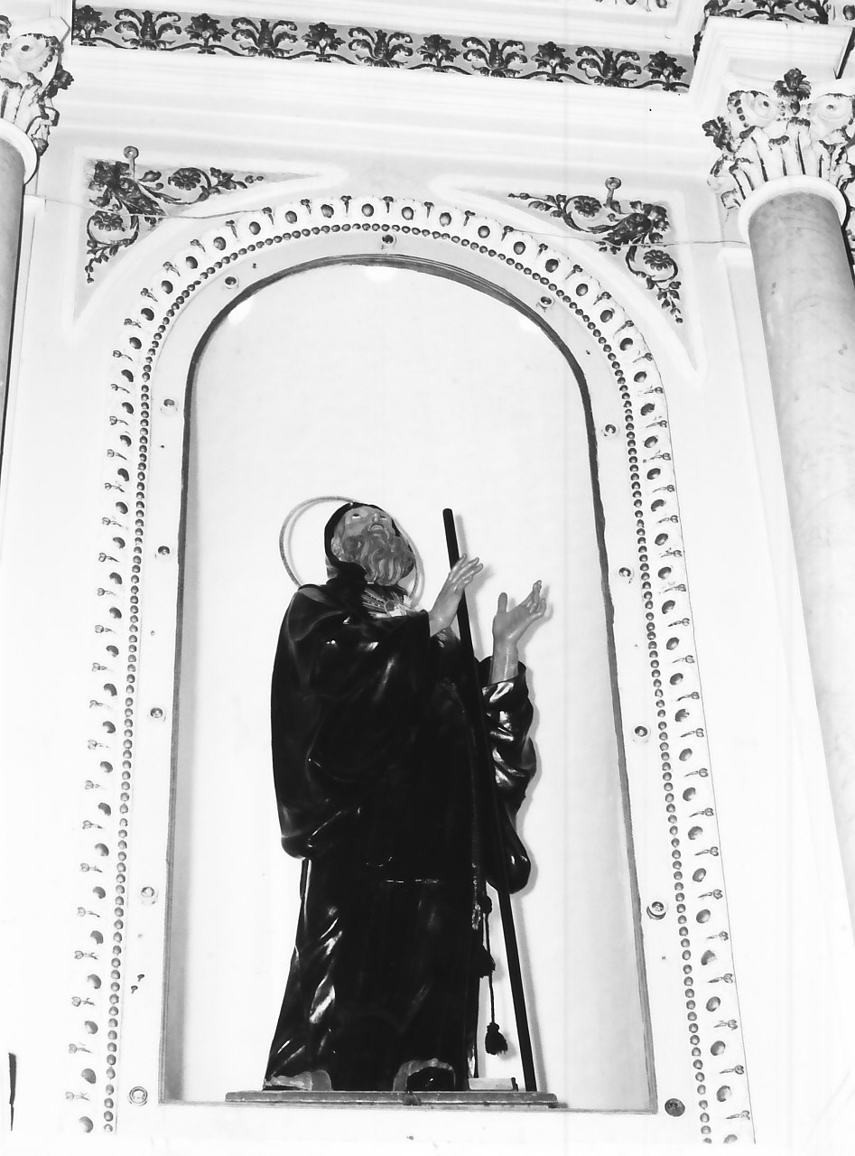 San Francesco di Paola (statua, opera isolata) di Famiglia De Lorenzo (sec. XIX)