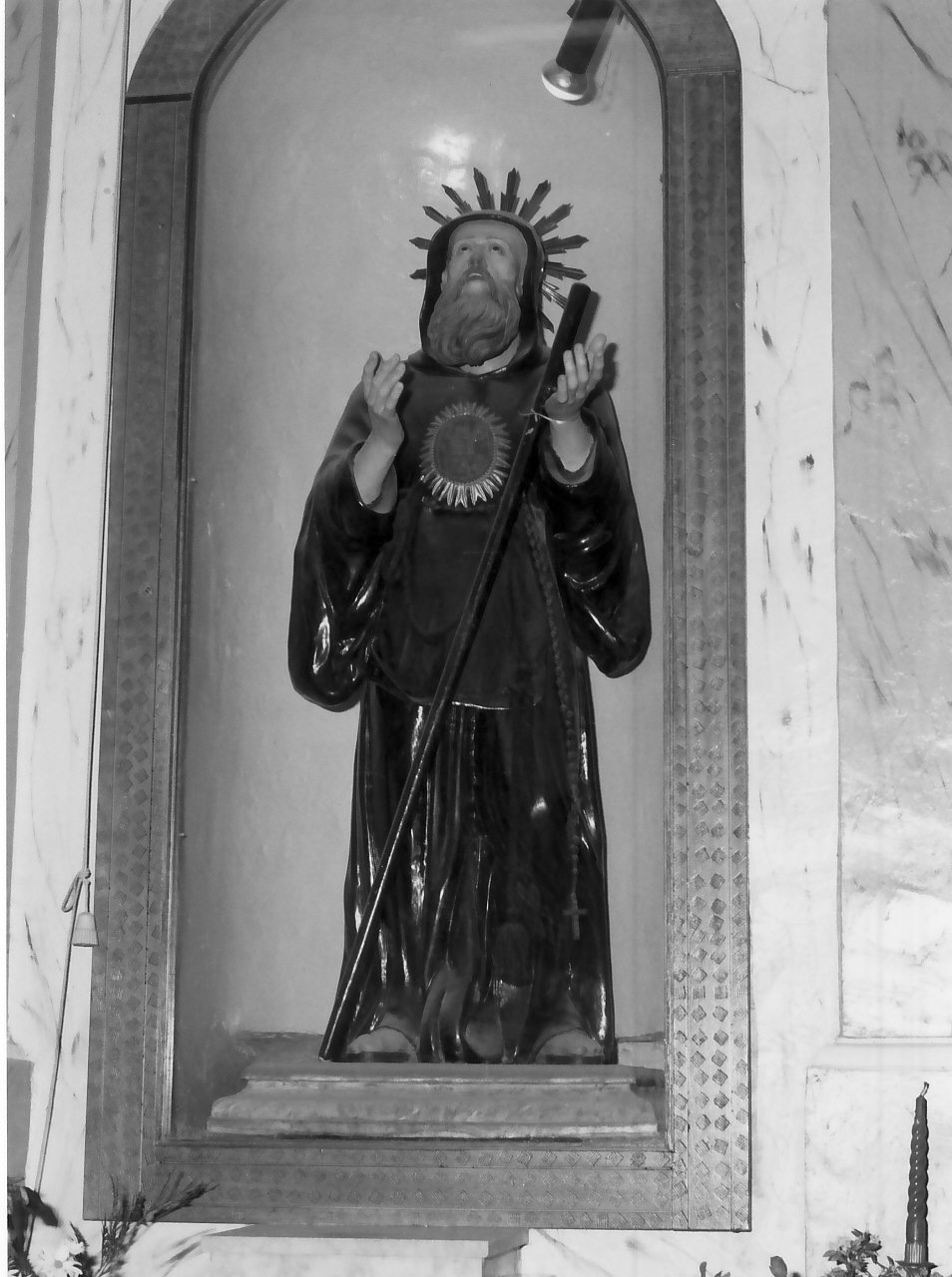 San Francesco di Paola (statua, opera isolata) - bottega Italia meridionale (sec. XIX)