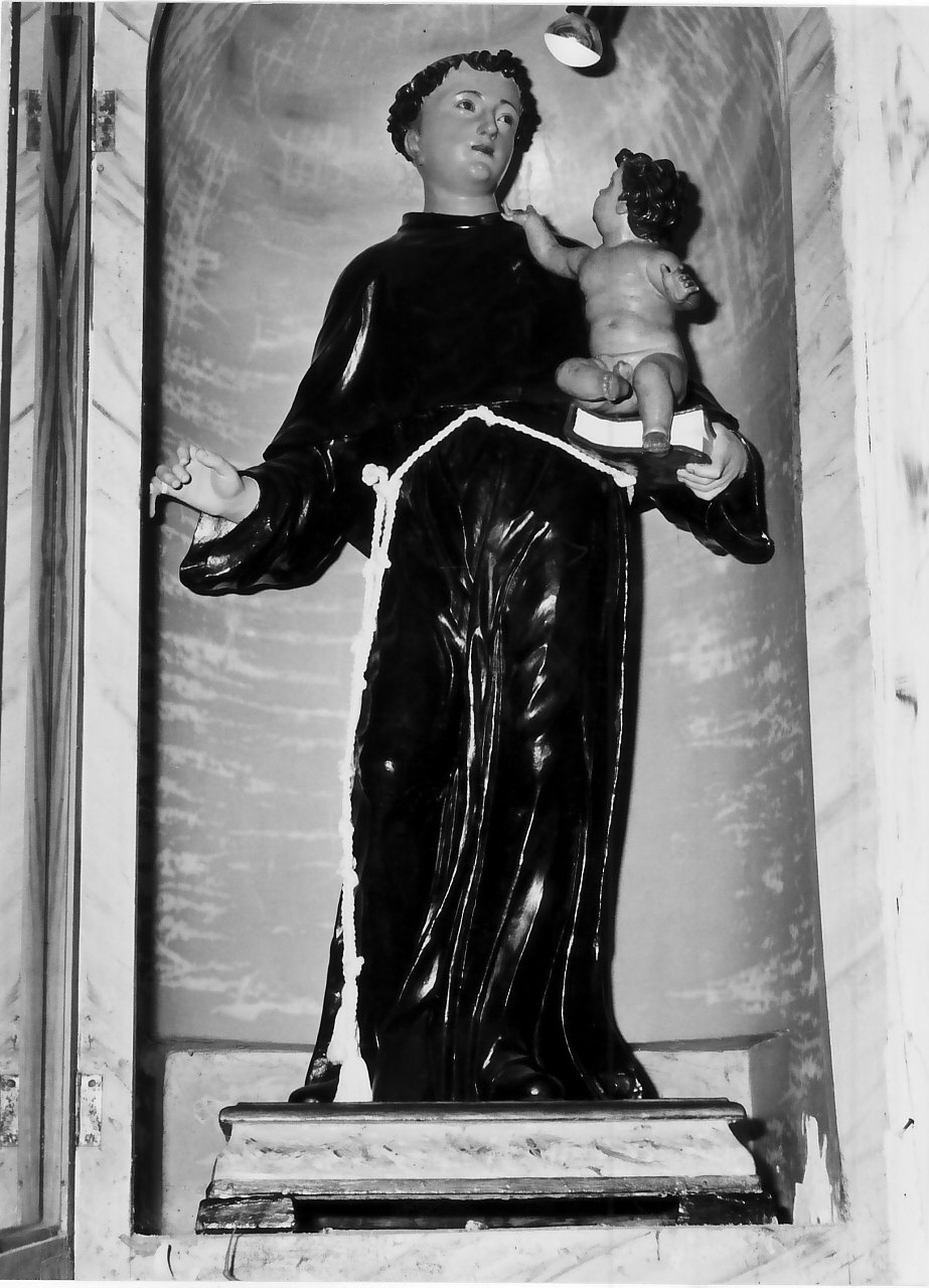 Sant'Antonio da Padova (statua, opera isolata) - bottega Italia meridionale (sec. XVIII)