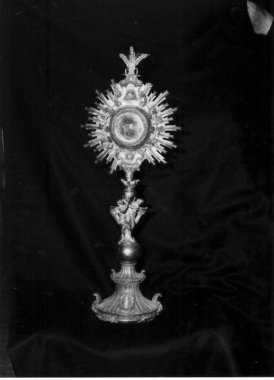 ostensorio - a raggiera, opera isolata - bottega napoletana (sec. XVIII)