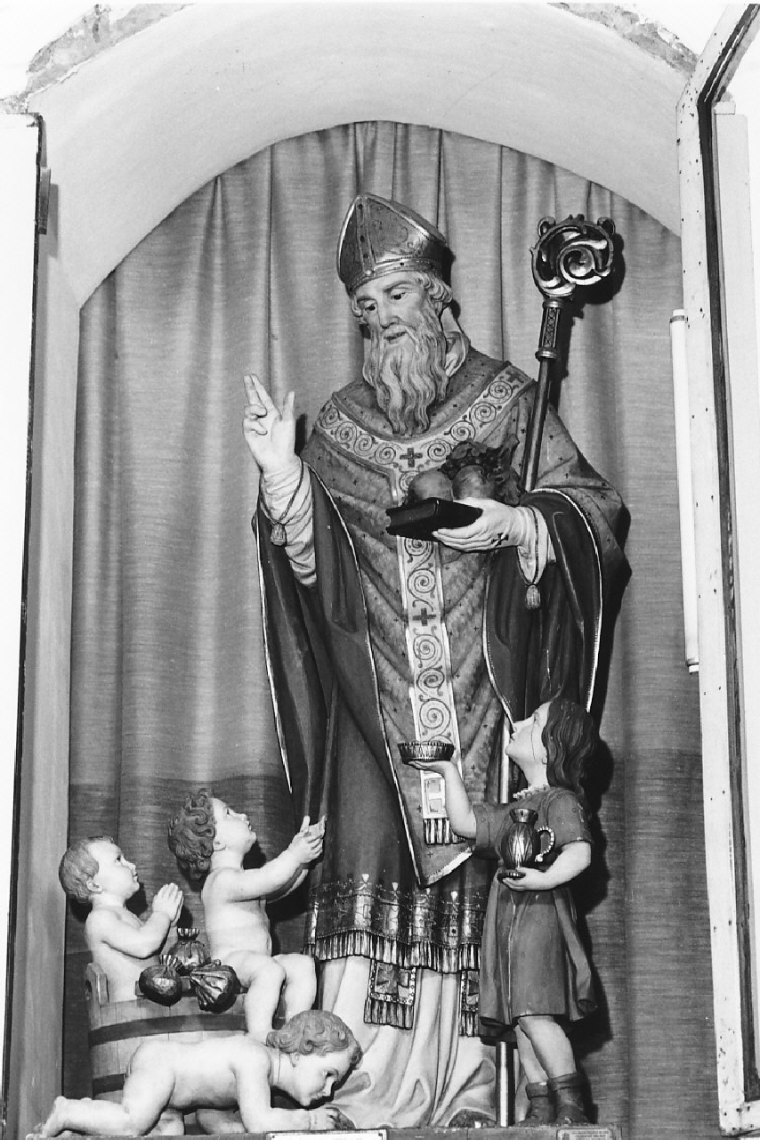 San Nicola di Bari (statua processionale, opera isolata) - bottega Italia meridionale (sec. XX)