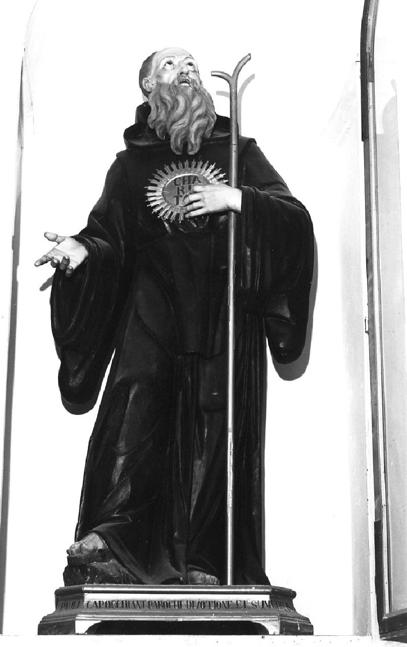 San Francesco di Paola (statua processionale, opera isolata) - bottega Italia meridionale (sec. XIX)