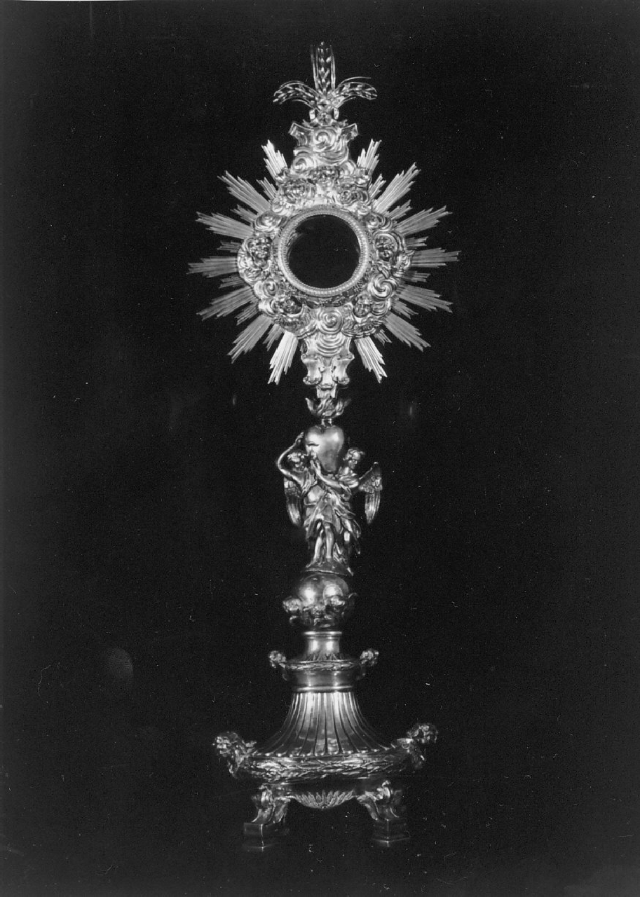ostensorio - a raggiera, opera isolata di Casolla Giovanni (sec. XIX)