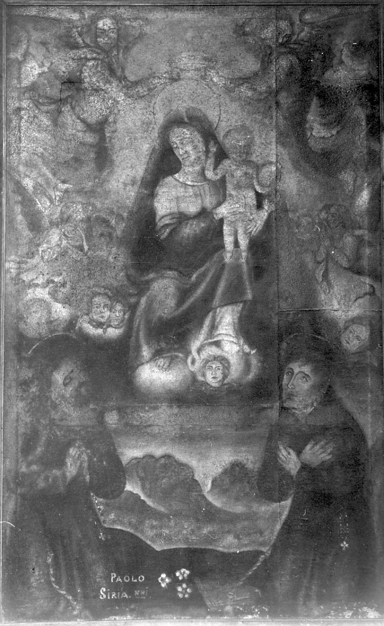 incoronazione di Maria Vergine (dipinto, opera isolata) di Sirianni Paolo (prima metà sec. XIX)