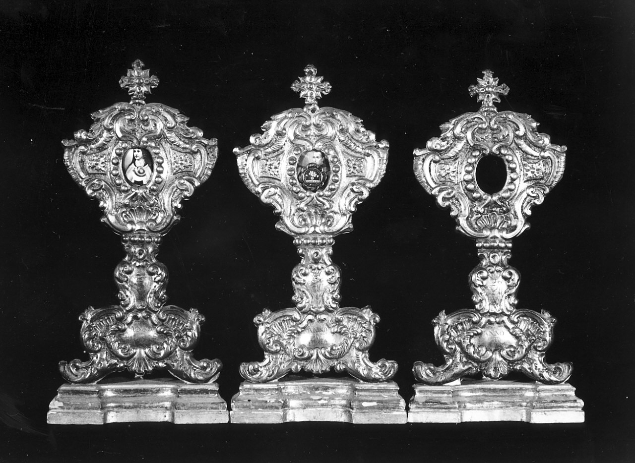 reliquiario, serie - bottega Italia meridionale (sec. XVIII)