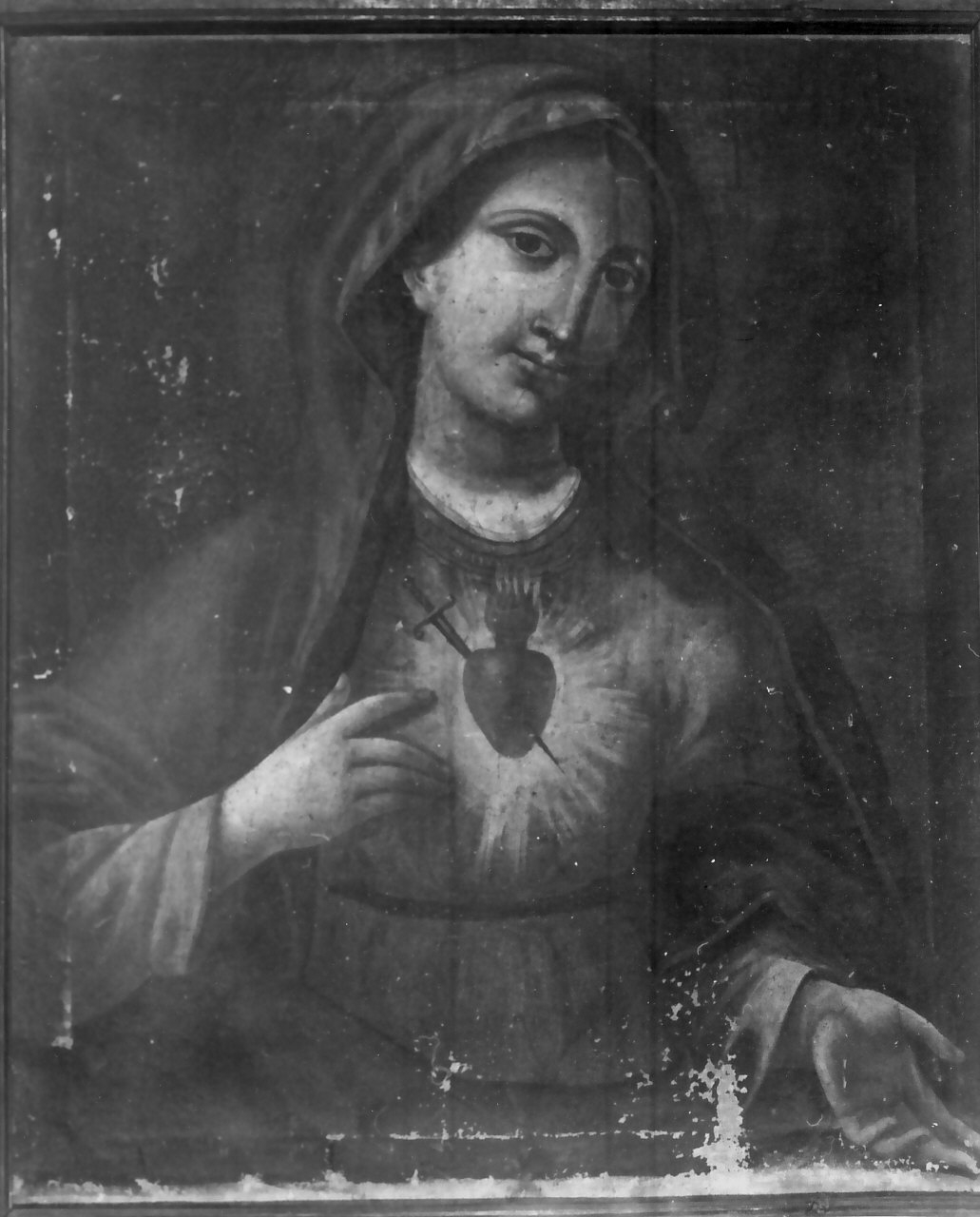 Madonna Addolorata (dipinto, opera isolata) - ambito Italia meridionale (seconda metà sec. XIX)