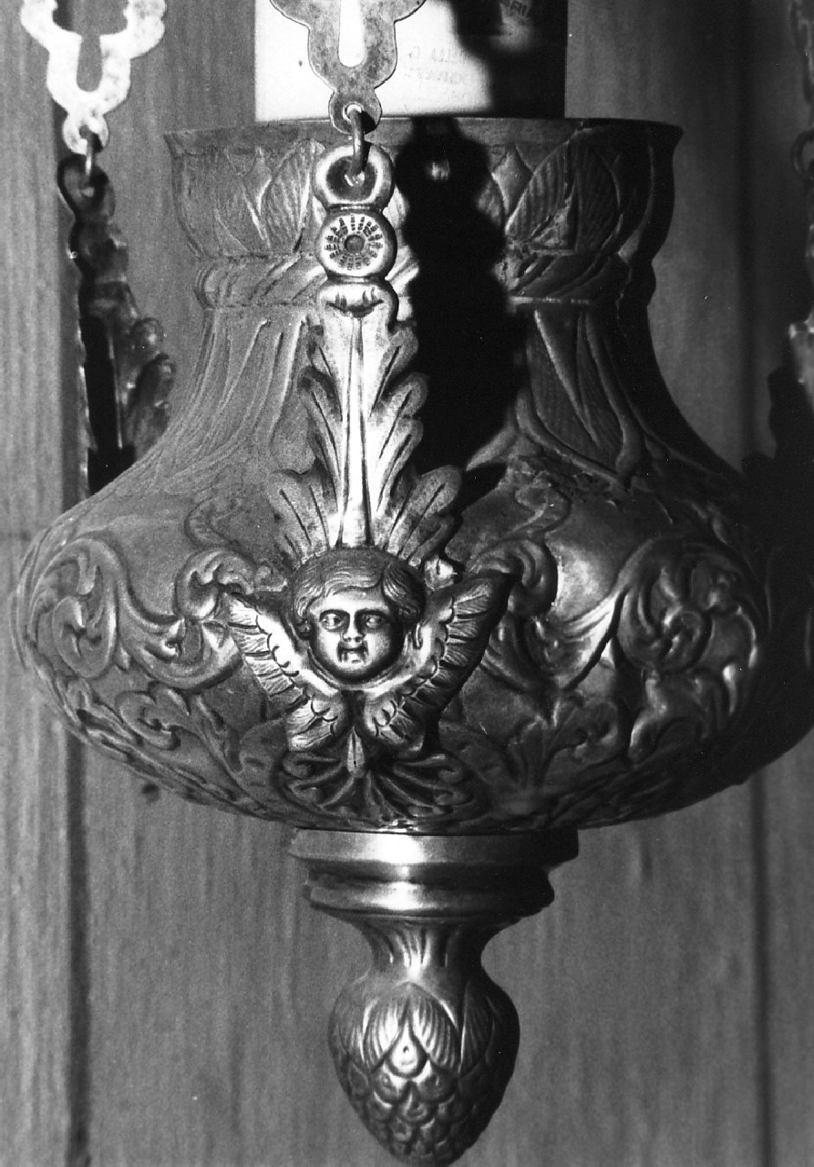 lampada pensile, opera isolata - bottega calabrese (prima metà sec. XVIII)