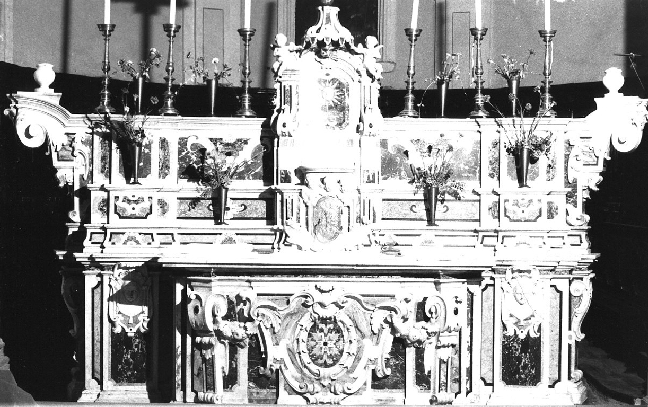 altare maggiore, opera isolata - bottega Italia meridionale (sec. XVIII)