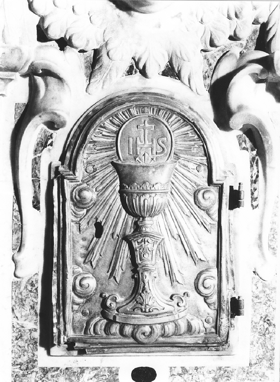 sportello di tabernacolo, opera isolata - bottega calabrese (sec. XVIII)