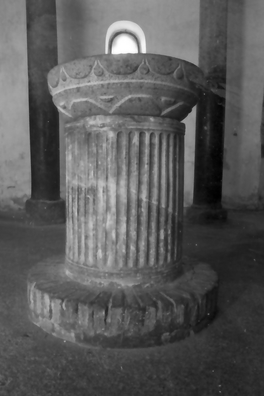 fonte battesimale, opera isolata - bottega bizantina (fine/inizio secc. VIII/ IX)