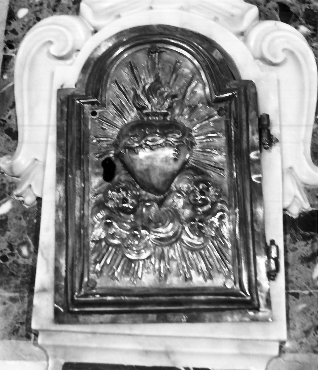 sportello di tabernacolo, opera isolata - bottega napoletana (secc. XVIII/ XIX)