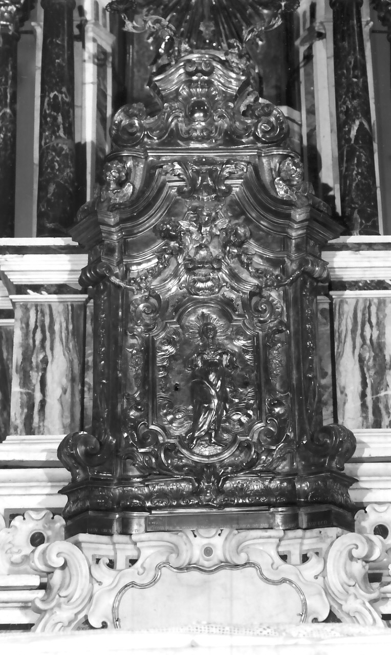 ciborio, elemento d'insieme - bottega napoletana (sec. XVIII)