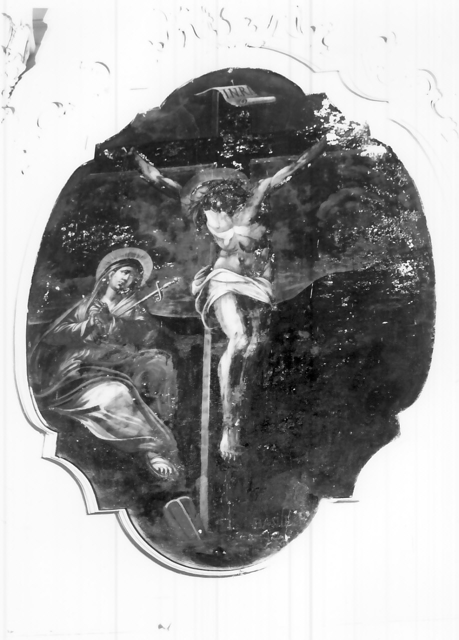 crocifissione (dipinto, elemento d'insieme) di Basile Pietro (sec. XVIII)