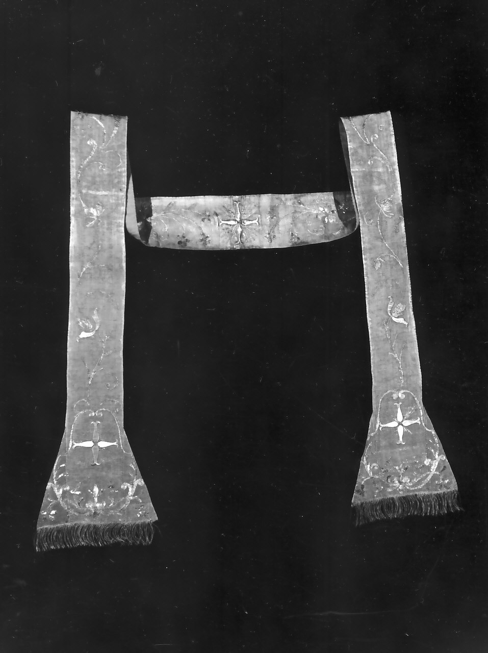 stola, elemento d'insieme - manifattura napoletana (sec. XVIII)