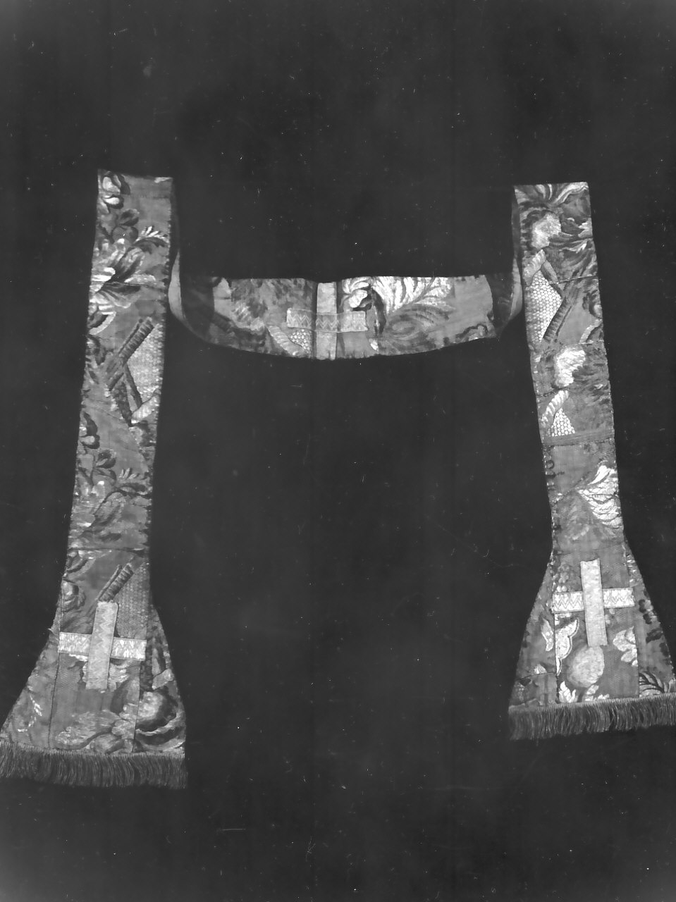 stola, elemento d'insieme - manifattura napoletana (sec. XVIII)