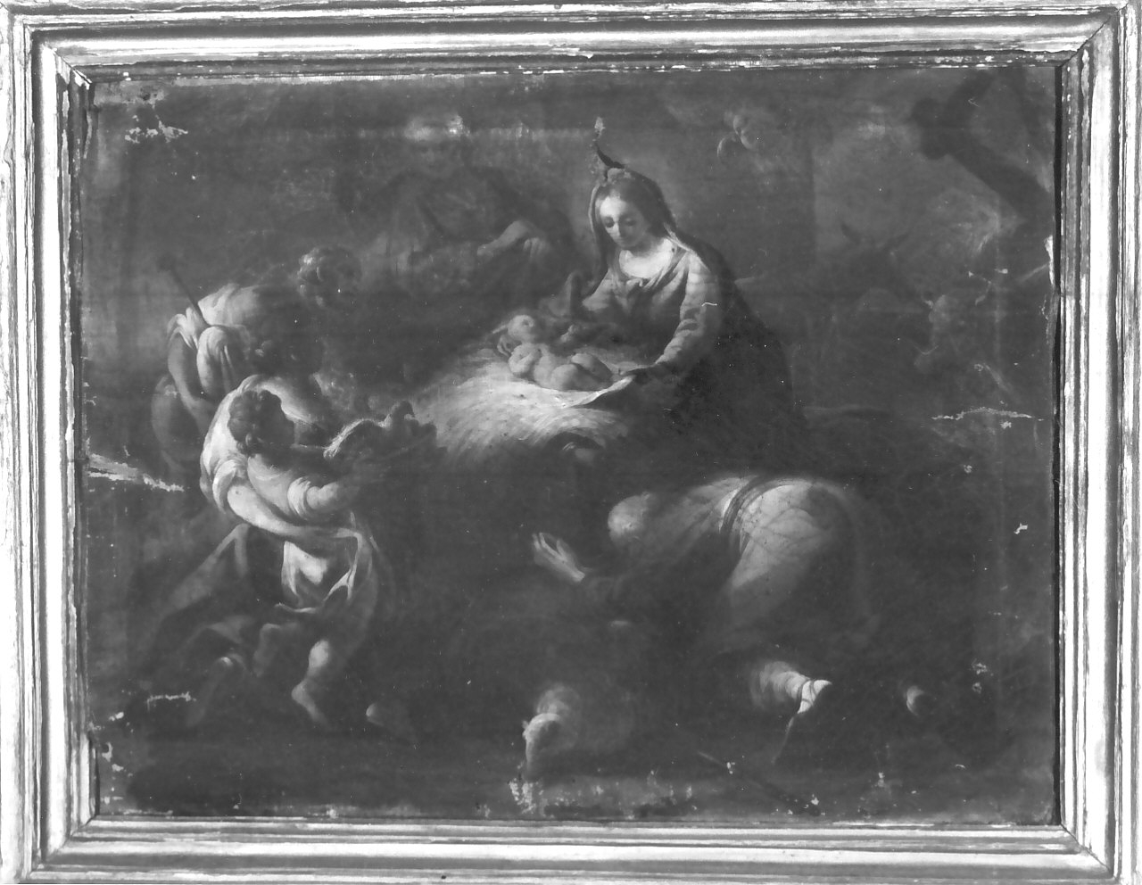 adorazione dei pastori (dipinto, elemento d'insieme) di Giaquinto Corrado (bottega) (sec. XVIII)