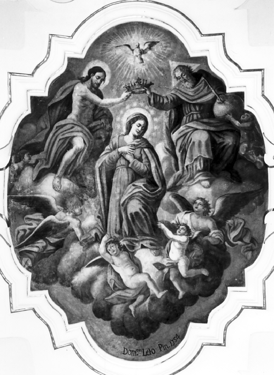 incoronazione di Maria Vergine (dipinto, elemento d'insieme) di Leto Domenico (sec. XVIII)