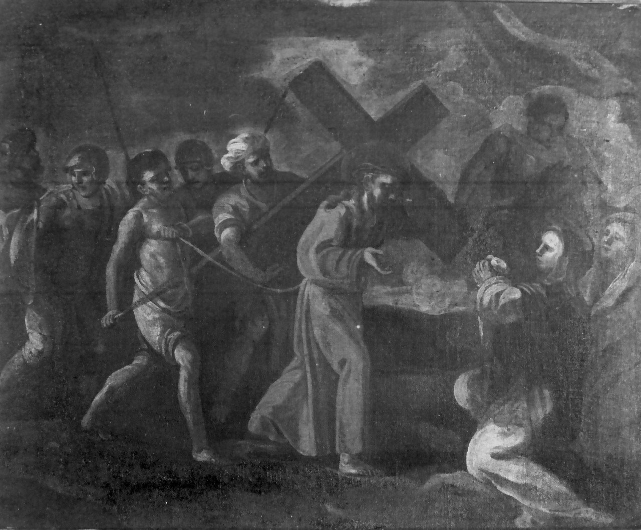 stazione VIII: Gesù consola le donne di Gerusalemme (dipinto, elemento d'insieme) di Santanna Cristoforo (seconda metà sec. XVIII)