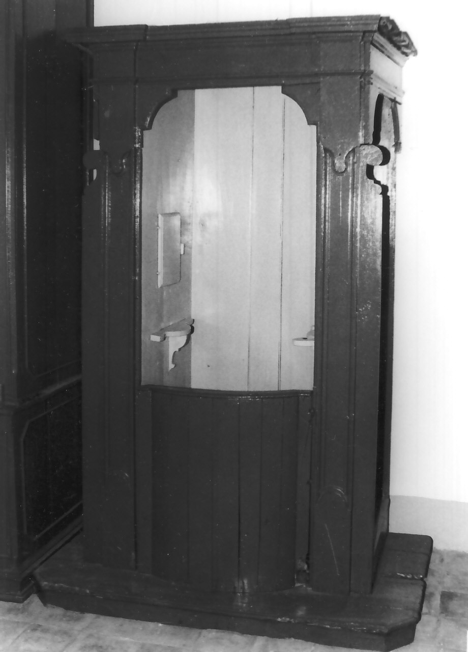 confessionale, opera isolata - bottega calabrese (fine/inizio secc. XIX/ XX)