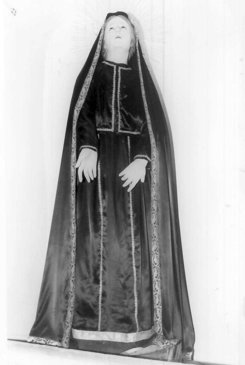 Madonna Addolorata (manichino, opera isolata) - bottega calabrese (fine sec. XIX)