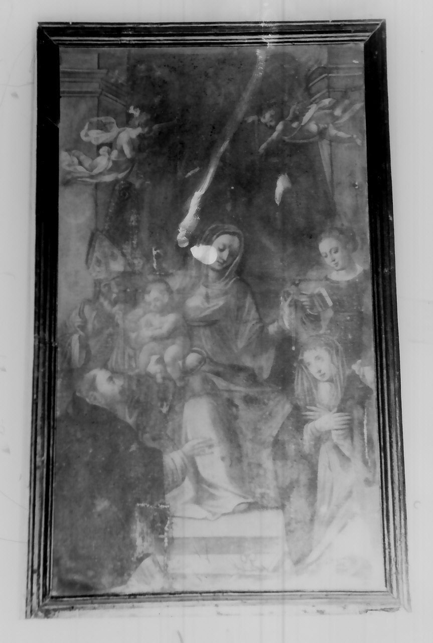 Madonna del Rosario (dipinto, opera isolata) - ambito Italia meridionale (sec. XIX)