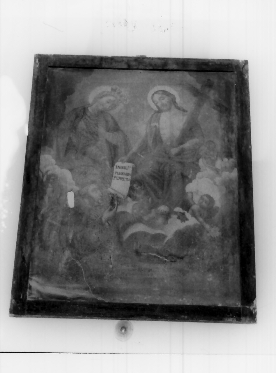 Madonna che intercede per le anime del purgatorio (dipinto, opera isolata) - ambito Italia meridionale (sec. XVIII)