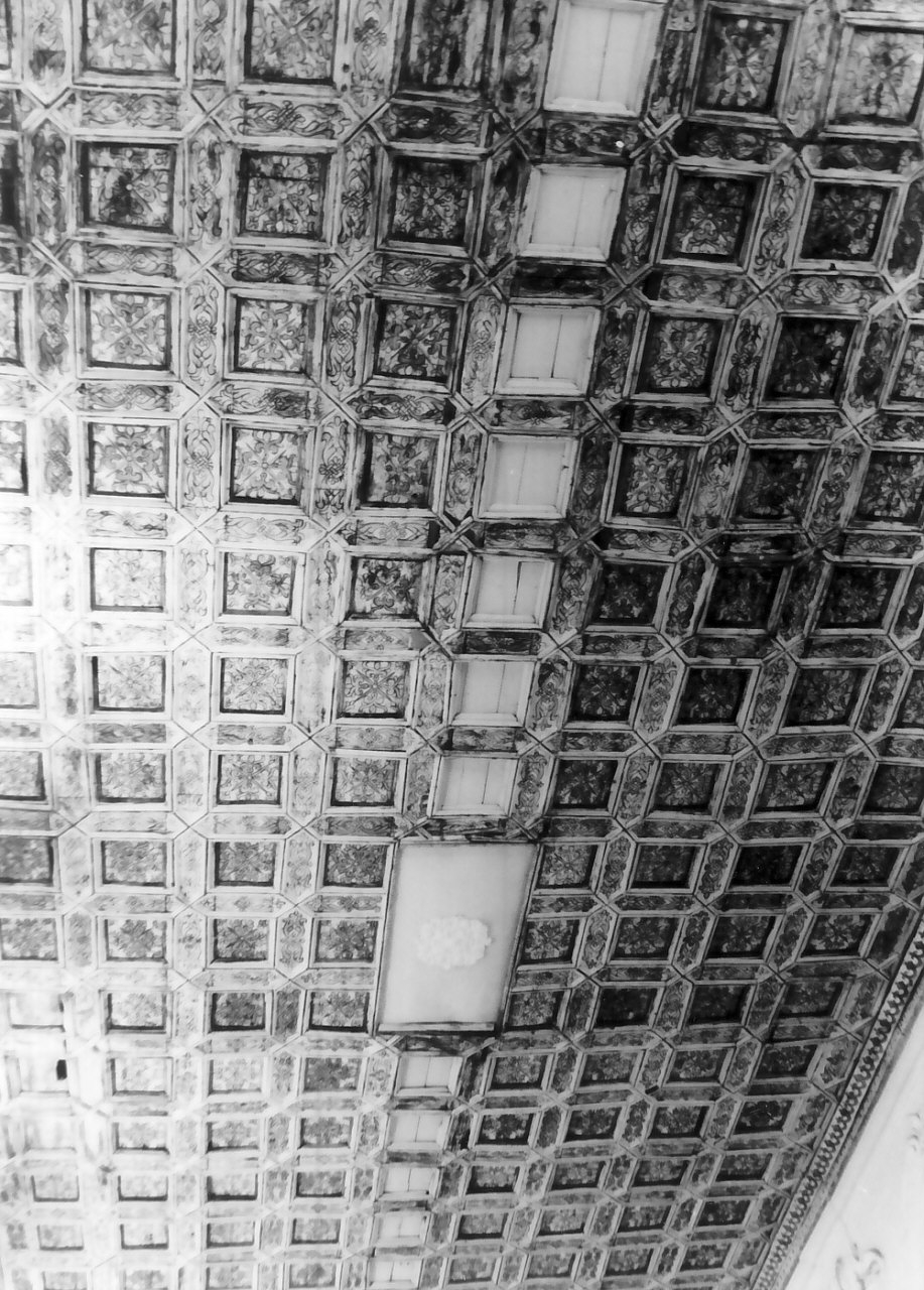 soffitto a cassettoni, opera isolata - bottega calabrese (sec. XVII)