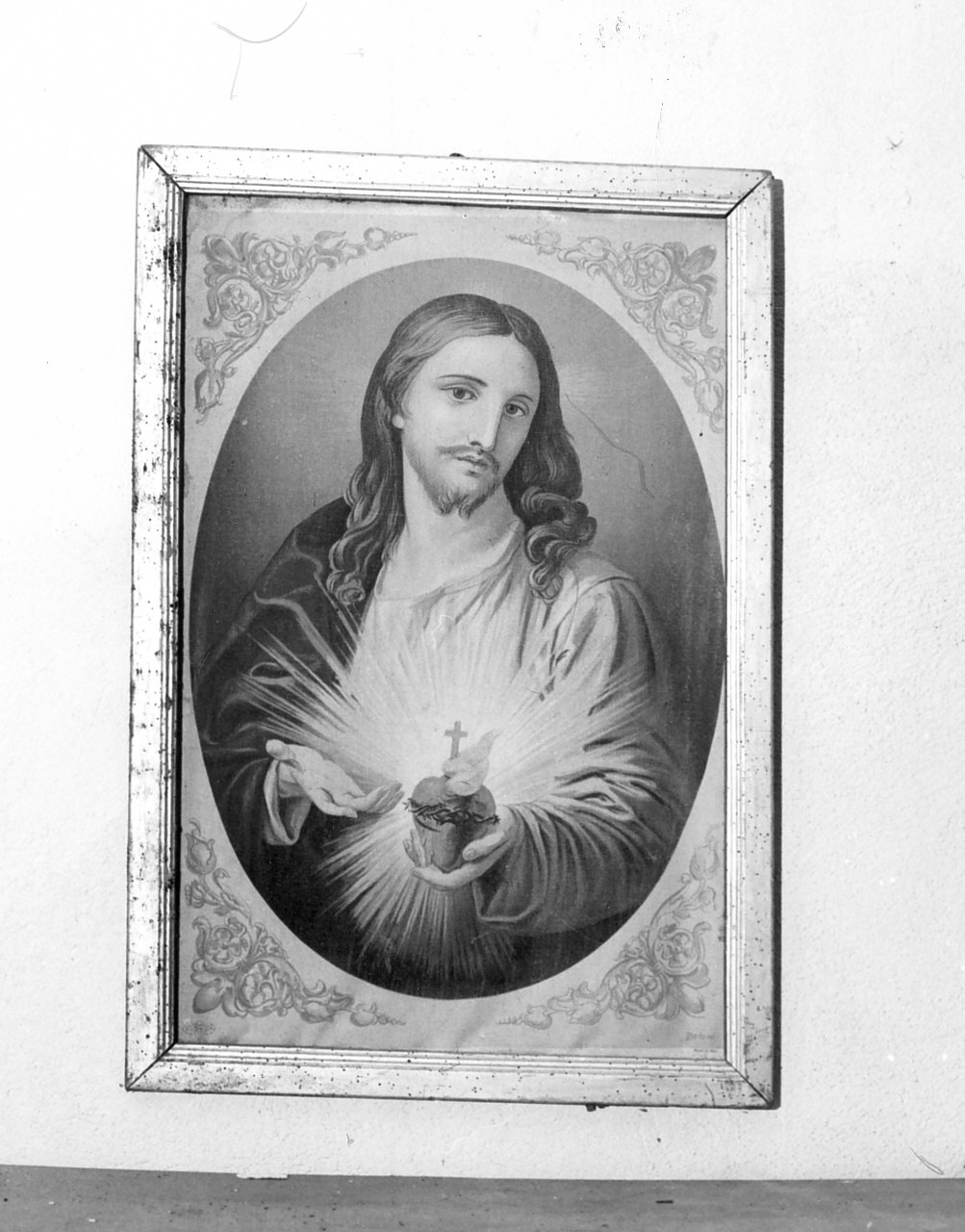 Sacro Cuore di Gesù (dipinto, opera isolata) - ambito Italia meridionale (inizio sec. XX)