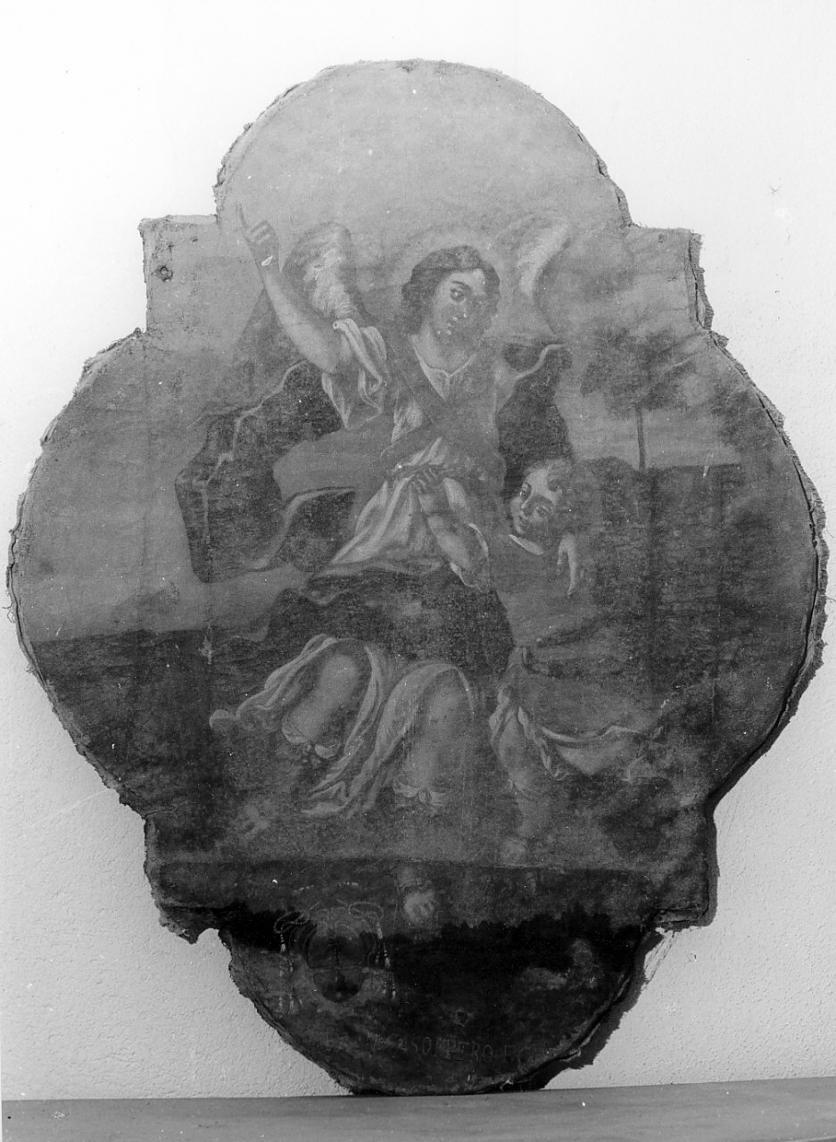 Tobia e San Raffaele arcangelo (dipinto, opera isolata) di Casoppero Francesco (sec. XVIII)