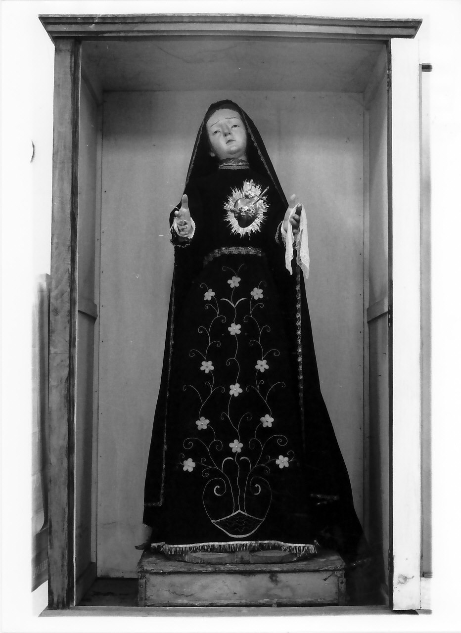 Madonna Addolorata (manichino, opera isolata) - bottega calabrese (prima metà sec. XIX)
