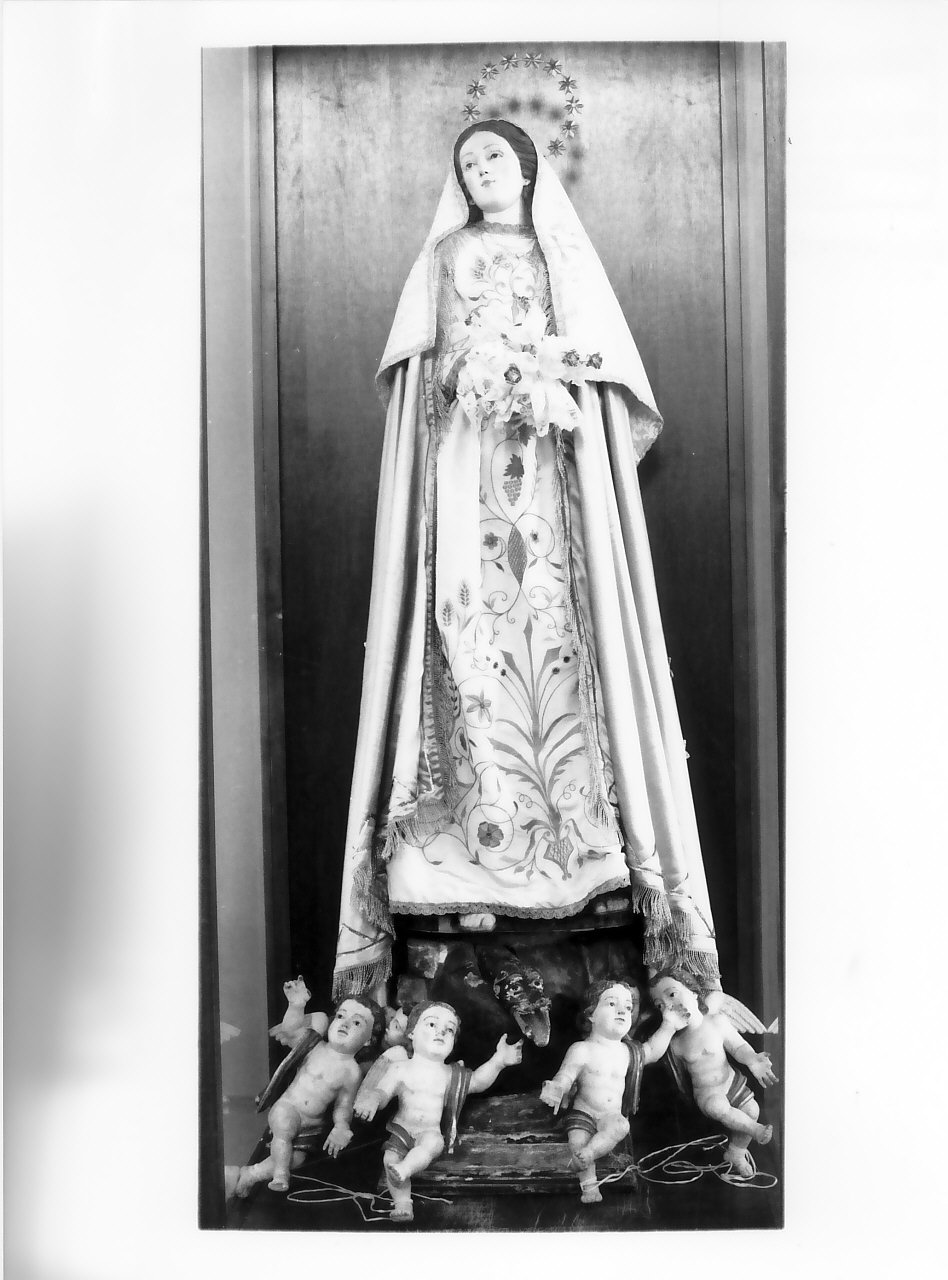 Madonna Immacolata (manichino, opera isolata) - bottega Italia meridionale (fine/inizio secc. XVIII/ XIX)