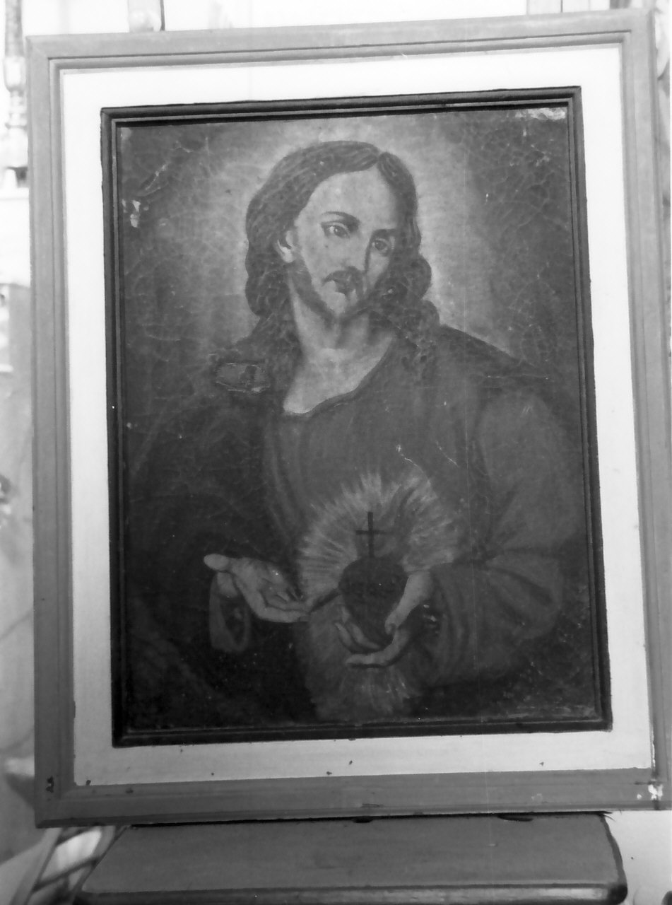 Sacro Cuore di Gesù (dipinto) - ambito calabrese (sec. XIX)