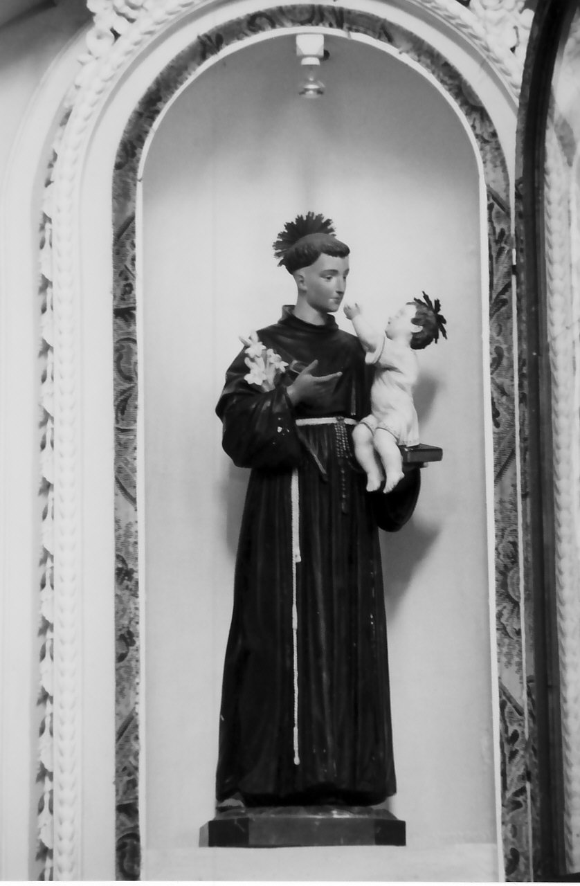 Sant'Antonio da Padova con il bambino (statua) - bottega calabrese (sec. XIX)