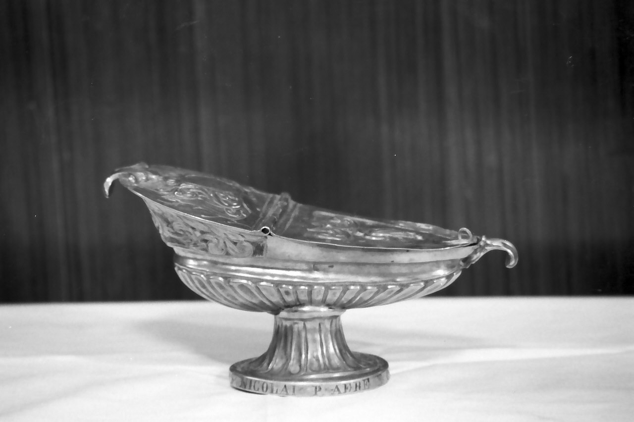 navicella portaincenso - bottega calabrese (sec. XIX)