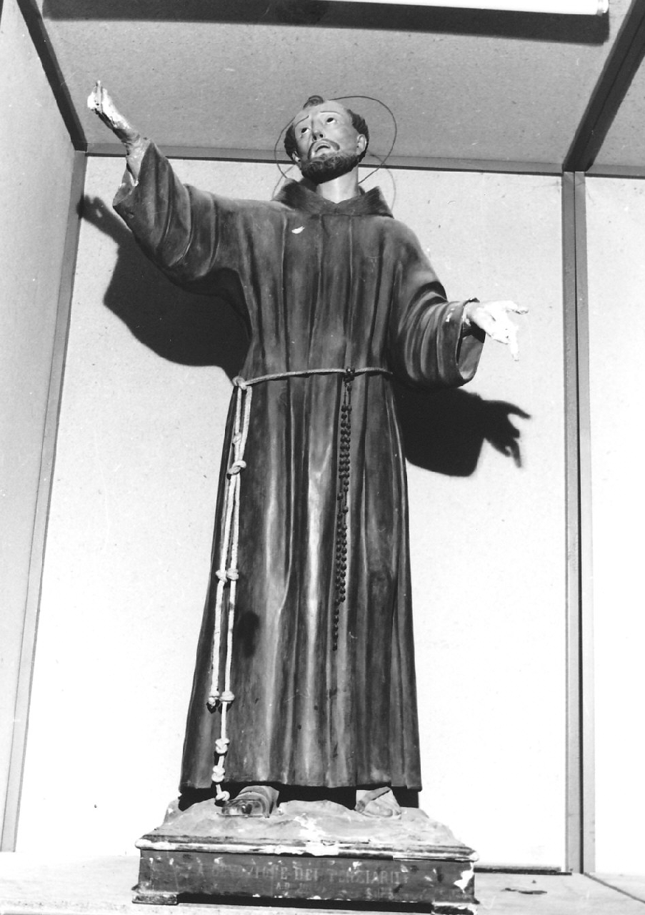 San Francesco (scultura, opera isolata) di Salerno Salvatore (sec. XX)