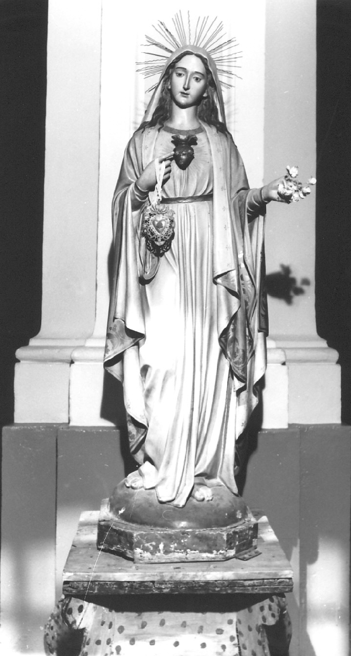 Sacro Cuore di Maria (scultura, opera isolata) - bottega Italia meridionale (prima metà sec. XX)