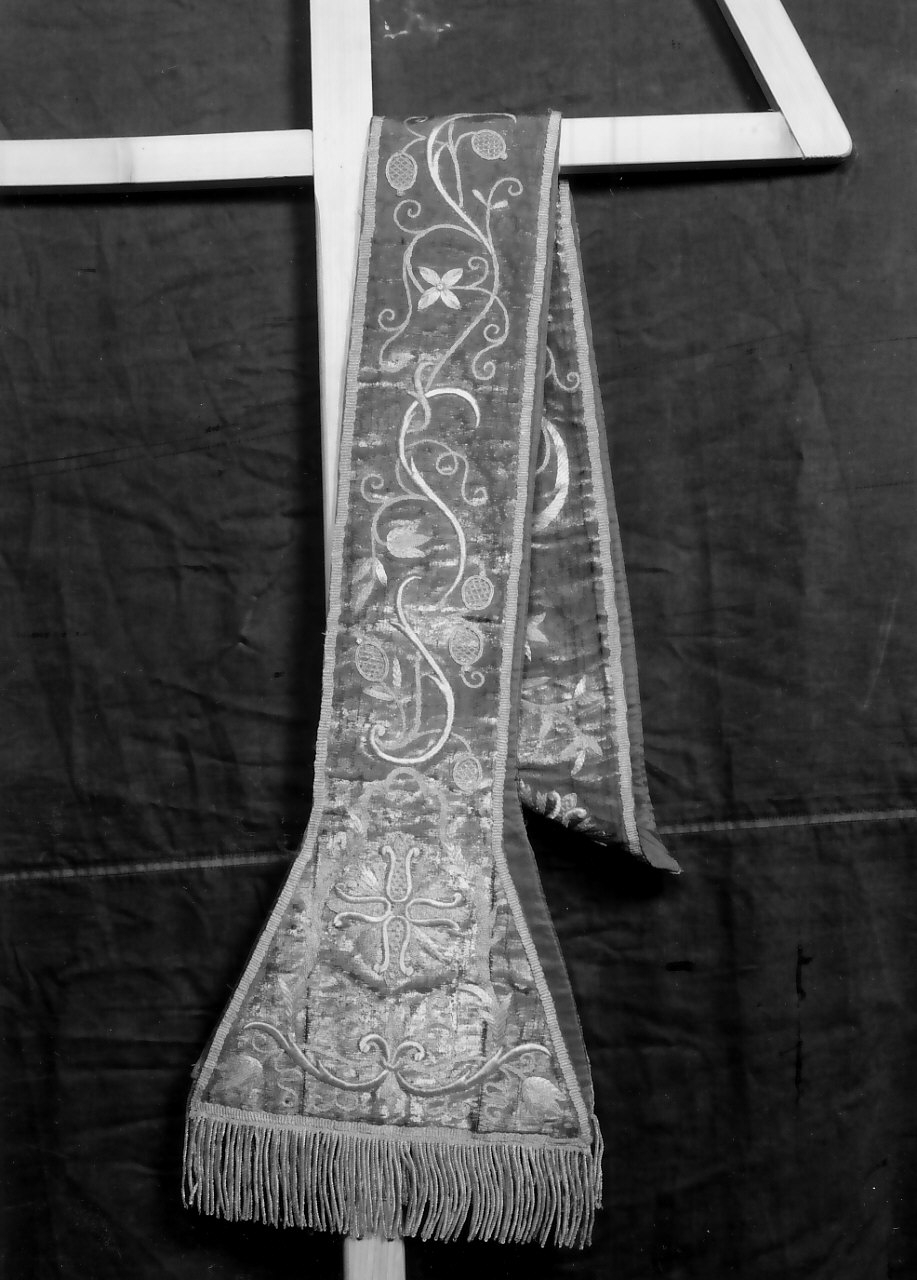 stola, opera isolata - manifattura calabrese (sec. XIX)