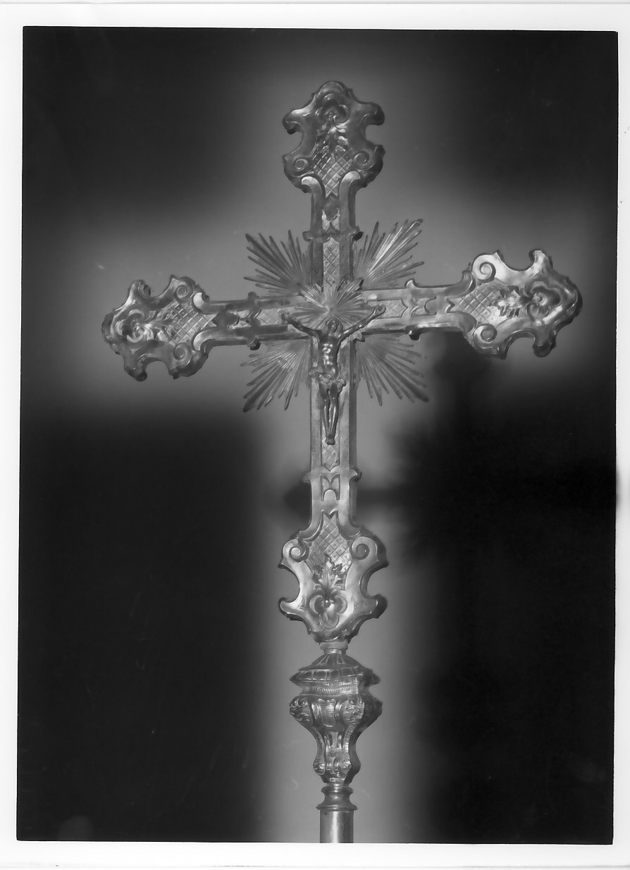 croce processionale, opera isolata - bottega calabrese (sec. XIX)