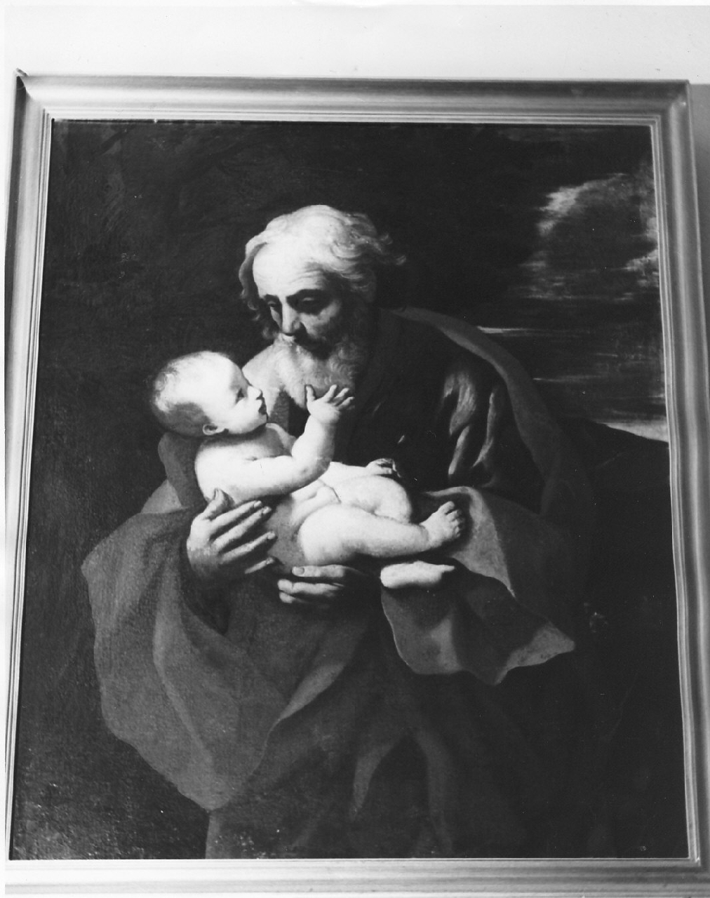 San Giuseppe e Gesù Bambino (dipinto, opera isolata) - ambito napoletano (sec. XVIII)