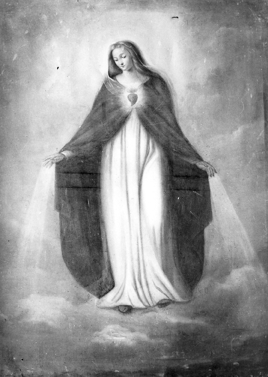 Sacro Cuore di Maria (dipinto) di Laganà Giacinto (sec. XIX)