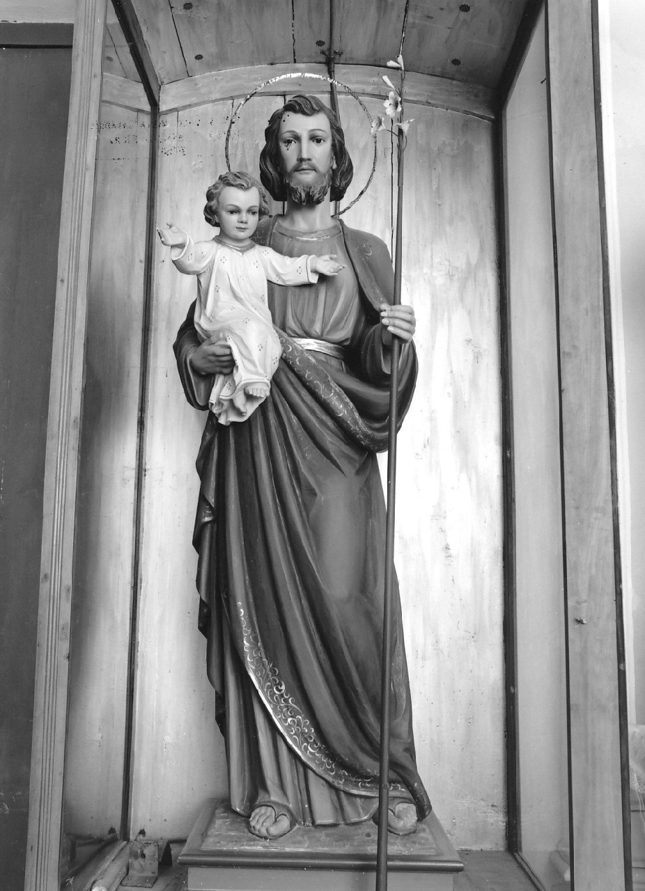 San Giuseppe e Gesù Bambino (statua, opera isolata) - bottega trentina (inizio sec. XX)