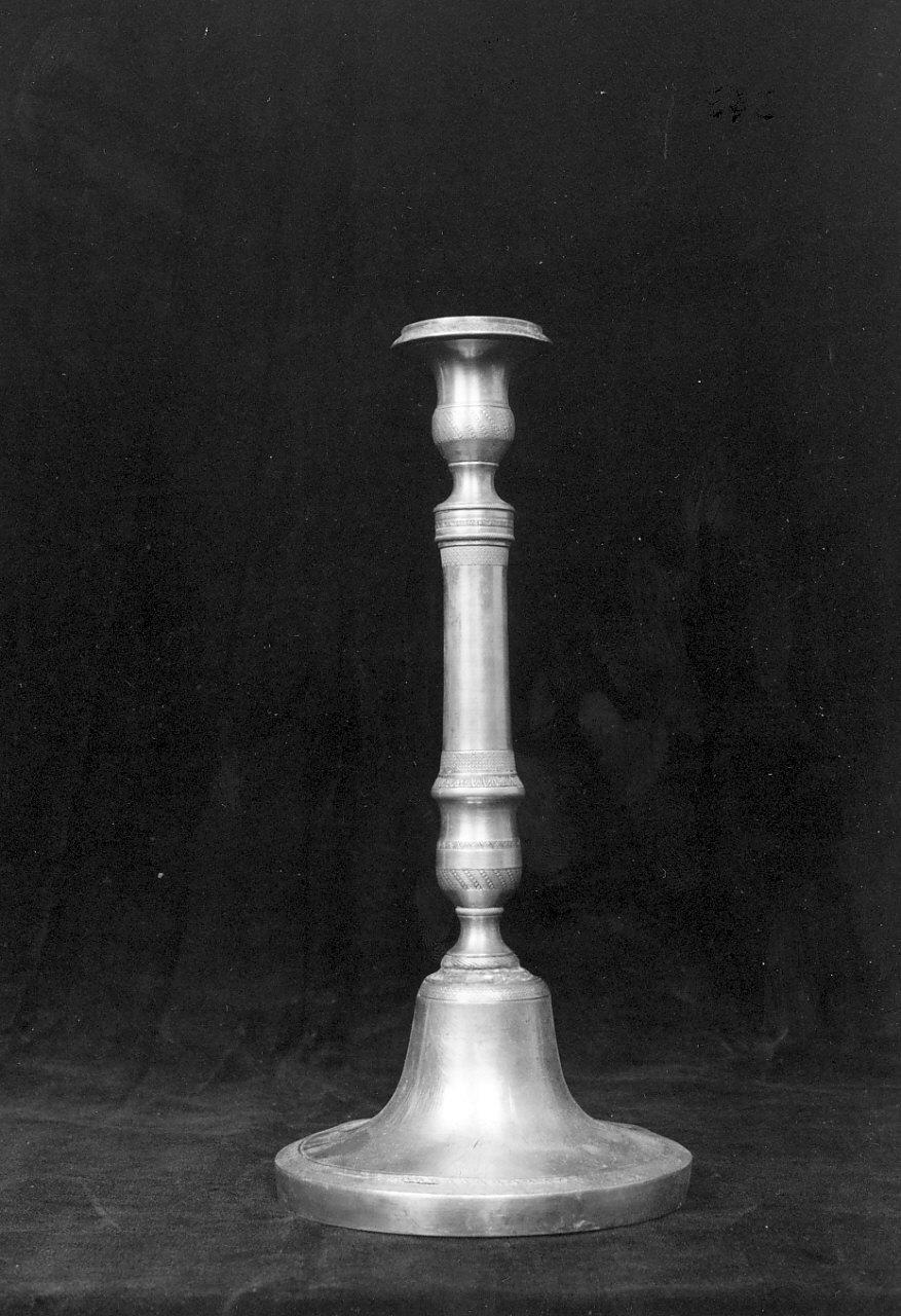 candeliere d'altare, serie - bottega napoletana (sec. XIX)